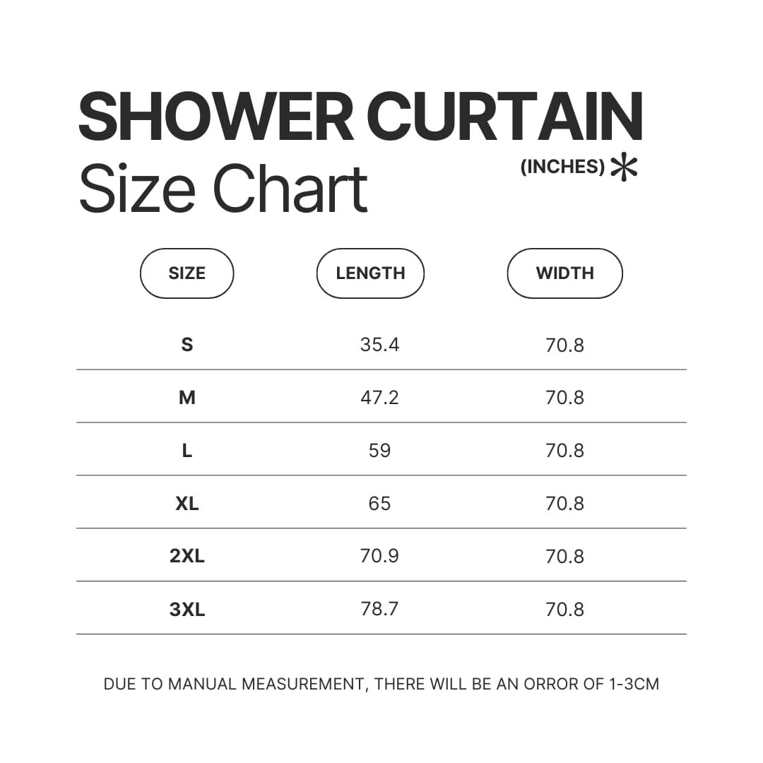 Shower Curtain Size Chart - Yorkshire Terrier Gifts