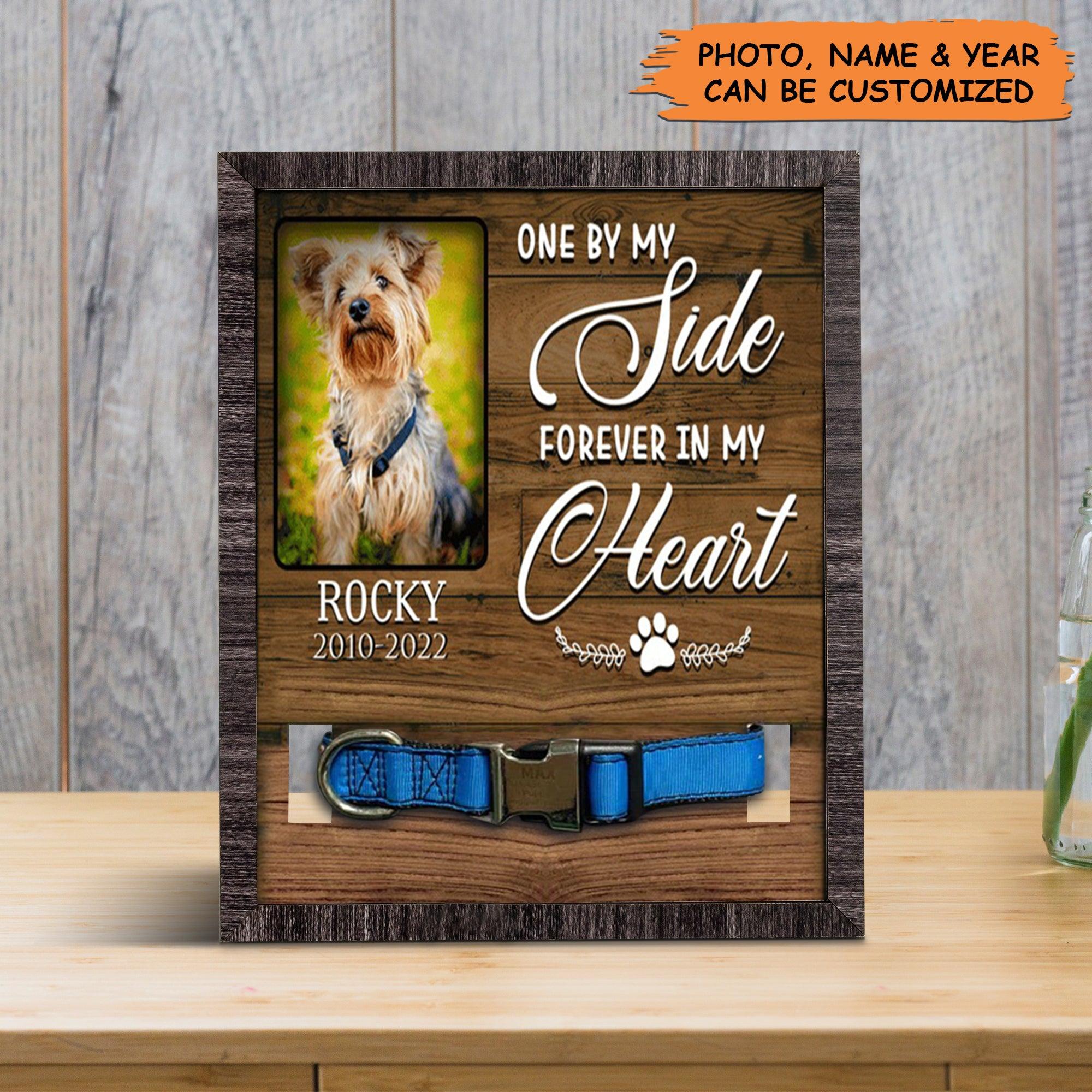 personalized pet collar frame custom a yorkshire terrier picture frames pet loss sympathy memorial pet collar sign gift for grieving pet owner amzanimalsgift - Yorkshire Terrier Gifts